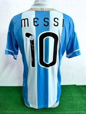 MAGLIA ARGENTINA MESSI AUTOGRAFATA NO MATCH WORN SHIRT JERSEY CAMISETA COA