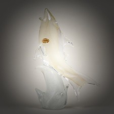 Statua squalo vetro di Murano