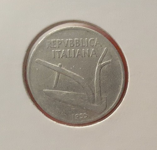 Lire 1955 errore segno - lire,