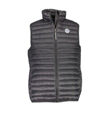 NORTH SAILS Giubbotto Smanicato Gilet Nero Logo Uomo Tg L
