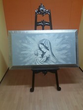 Capezzale Dipinto a mano su tela Contemporaneo Glamour Glitter Strass Cornice