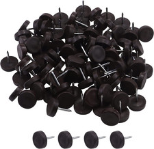 Confezione 100 Dia. 5/8" Scorrevole in nylon scivola chiodabile mobili tavolo sedia divano piedi L