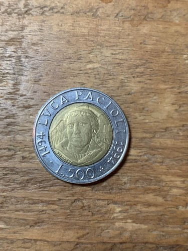 Moneta coin 500 lire luca - lire,