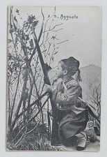 36276 Cartolina - Bambino soldato - n. 9 Agguato - primi '900