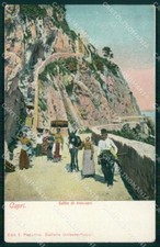 Napoli Capri Salita Anacapri Scala Antica cartolina MX1071