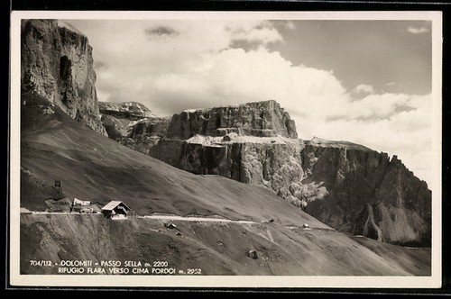 Cartolina rifugio flara passo - cartolina,