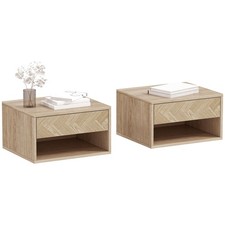 HOMCOM Set 2 Comodini Sospesi