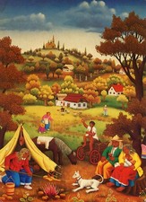 Carte Postale Art Naïf