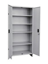 Armadio Armadietto in metallo verniciato L80XP40xH179 2 ante tuttopiani Pratiko