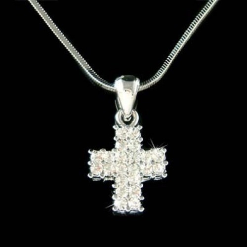 Collana nuziale dainty - collana, cross