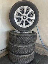 4 CERCHI IN FERRO E GOMME CONTINENTAL 15 PER CITROEN C3