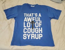 T-shirt maglietta blu nuova in