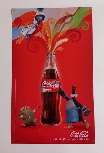 Insegna publicitaria coca cola - coca,