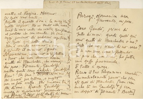 1924 paris lettera anselmo - paris,