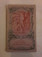 VETRINA MINIMA PAGINE ARDENTI VITA POLITICA DEL MARCHESE DE SADE 1945 BELIAR
