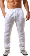 , Pantaloni Da Uomo in Lino