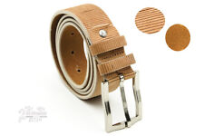 Cintura uomo donna in cuoio naturale artigianale regolabile made in italy cm 3,5