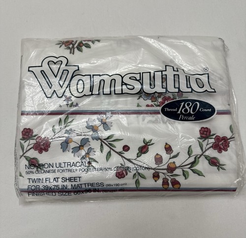 Vintage wamsutta twin flat - vintage,