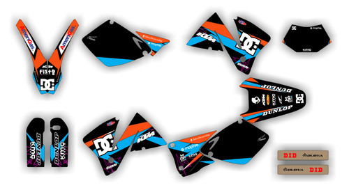 Kit grafica ktm exc 2001 - kit,