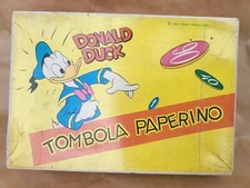 Cicogna-Milano Disney boardgame DONALD DUCK BINGO-TOMBOLA DI PAPERINO mint 1960s