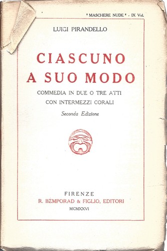 Ciascuno suo modo luigi - ciascuno,
