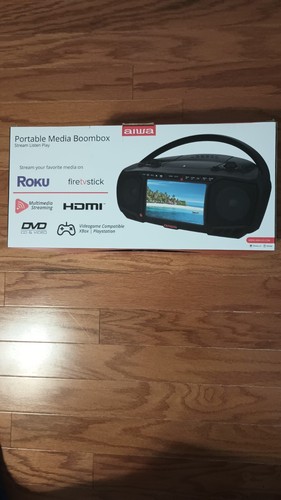 Aiwa portable media boombox - portable,
