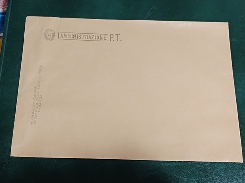Busta amministrazione poste - busta, pt