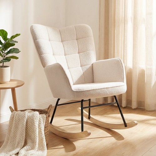 Homcom sedia dondolo con - a,
