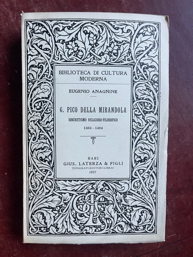 Pico della mirandola - g.,