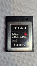 Scheda di memoria Sony G Series 64GB XQD - 400MB/s scrittura, 440MB/s lettura - usata, funzionante 