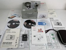 CANON IXUS 500 - FOTOCAMERA - NON TESTATA - CON SCATOLE ACCESSORI