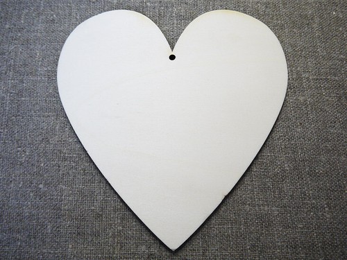 Sagoma cuore legno - , 22cm