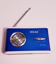 Radio Radiolina Portatile Fm Altoparlante blu