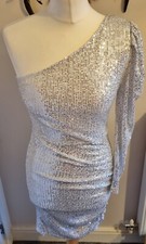 Abito donna argento paillettes