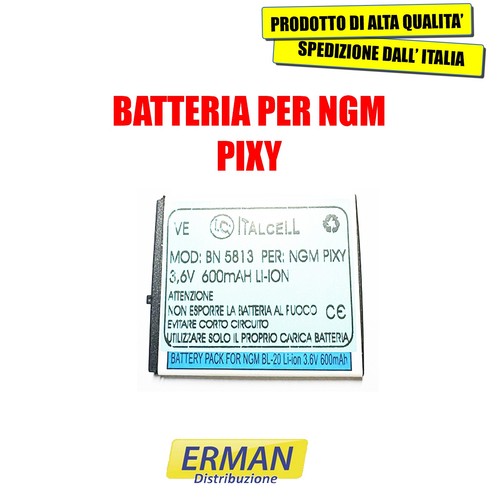 Batteria per ngm pixy 6v - batteria, 3,6v
