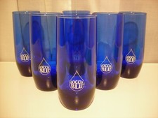 GOCCIA BLU ACQUA NATURALE MINERALE BICCHIERI SET PUBBLICITA' BAR OSTERIA RIFUGIO