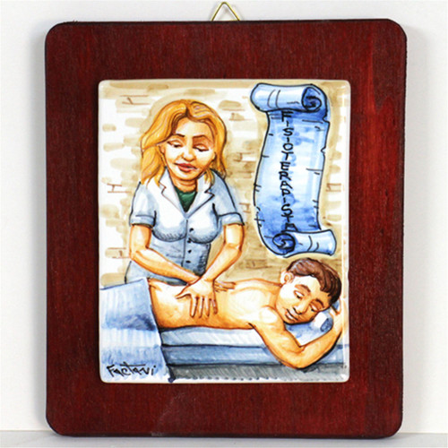 Fisioterapista donna quadro - fisioterapista,