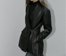 Zara BLAZER EFFETTO PELLE
