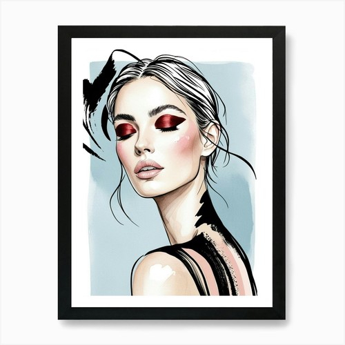Illustrazione una donna con - una,
