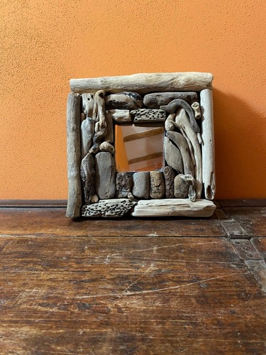Specchio con cornice legno - specchio, di