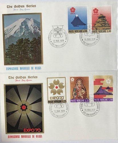 Buste fdc vaticano the - 2,