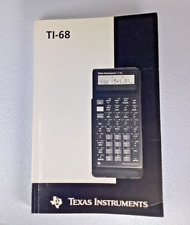Instruction Manuel Texas Instrument Ti 68 Calculator in French German Dutch