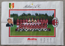 POSTER MILAN A.C. - La SQUADRA con PALMARES - STAGIONE 1992-1993 (Sponsor MOTTA)