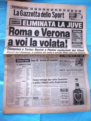 Gazzetta sport 1983 napoli - 3/1/1983,