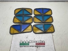 SET 6 PEZZI VETRI VETRATE CHIESA ARTISTICHE COLORATI SALDATI A PIOMBO (NR191)