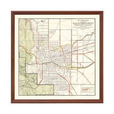 Vecchia mappa di Boulder, CO