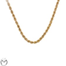 Collana oro giallo 9 kt 375 corda -637/ST-