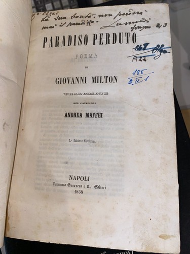 Milton paradiso perduto - perduto,