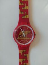 OROLOGIO DA POLSO SPQR CINTURINO GOMMA vintage RARO swiss made AS Roma