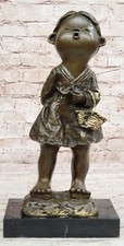 Figura In Bronzo Di Ragazza